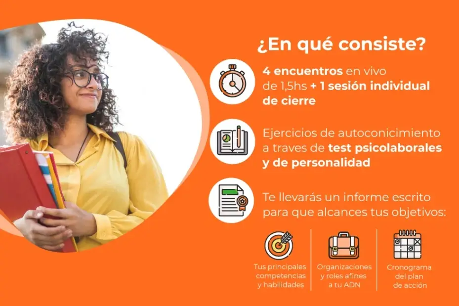 Afiche de la mentoría que explica en qué consiste