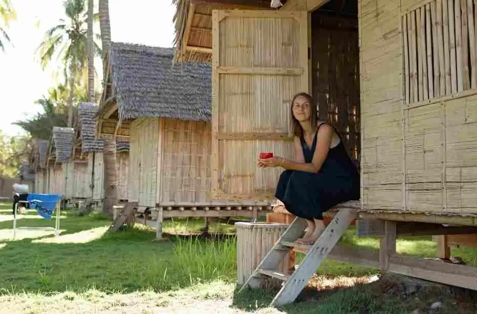 Casas fabricadas de bambú