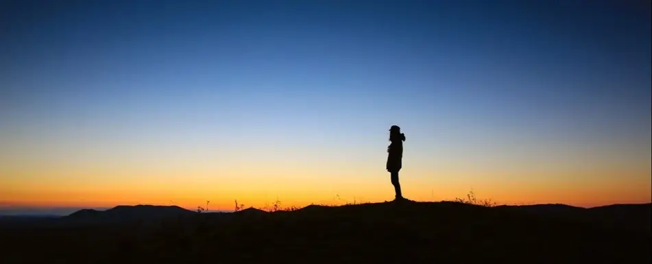 A silhouette of a person.