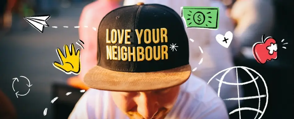 love your neighbor hat