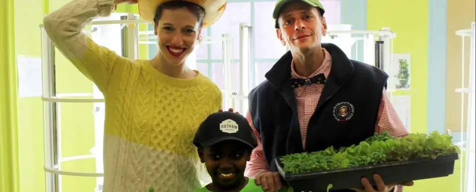 A happy team from Gotham Greens.