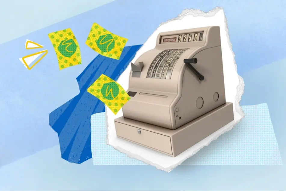 An illustration of a cash register.