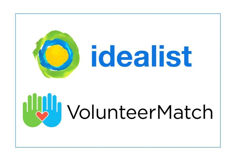 Idealist and VolunteerMatch logos