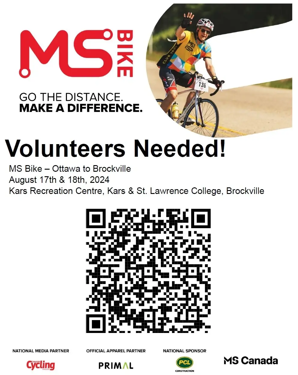 MS Bike Event Day Volunteers